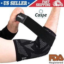 Elbow Sleeve Brace Wrap Adjustable Support Arm Arthritis Tendonitis Pain Relief
