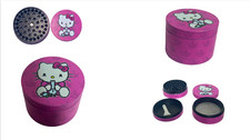 Rosa Hello Kitty Design 4 Stück Metall Gewürzmühle 50 mm Kräuterzerkleinerer