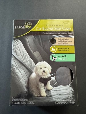 Pawslife Quilted And Waterproof Pet Car Bucket Seat Cover 51  X 22 -BRAND NEW