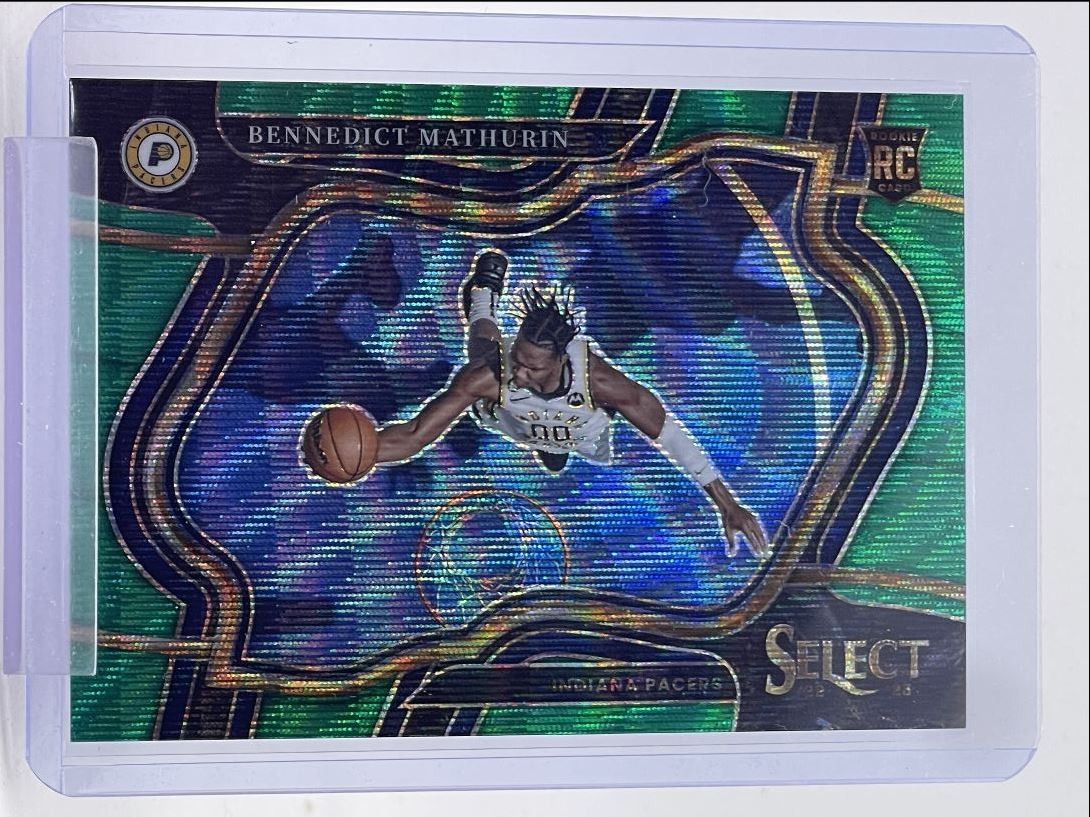 BENNEDICT MATHURIN 2022-23 SELECT COURTSIDE ROOKIE GREEN WAVE RC /50 Q3152