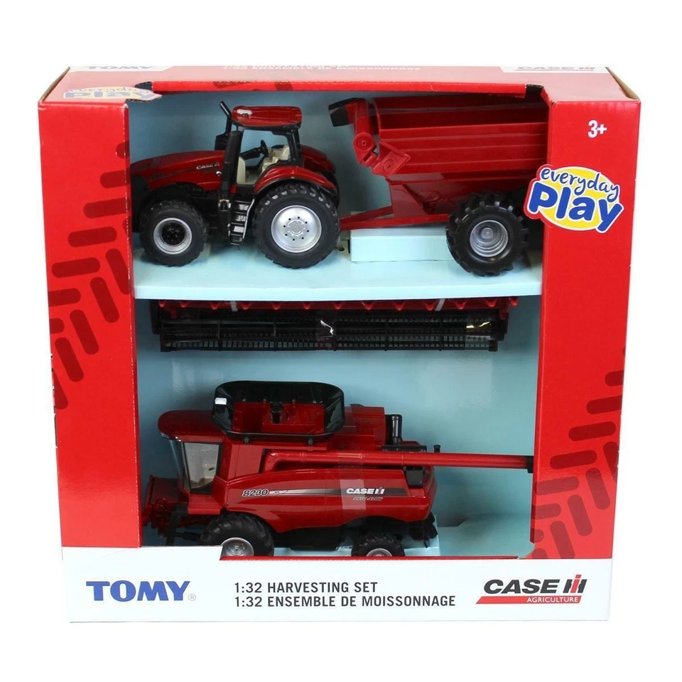1/32 Case IH 8230 Combine  &  Magnum 380 & Grain Cart Set TOMY   ZFN47357 - Image 2 of 2