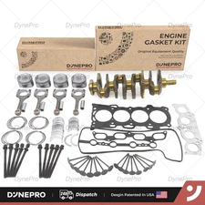 2.4L Engine Rebuild Kit Crankshaft Rods Gasket Set Fits Toyota Camry Lexus 2AZFE