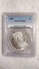 1889 P Morgan Dollar PCGS MS62 UNCIRCULATED $1 Coin BUY IT NOW!