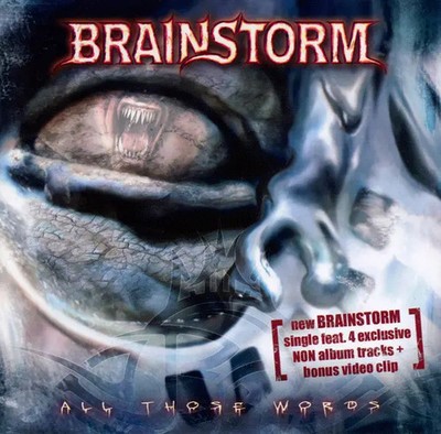 CD SINGLE Brainstorm All Those Words Metal Blade Records