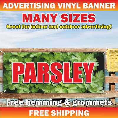 PARSLEY Advertising Banner Vinyl Mesh Sign Farm Fresh Food