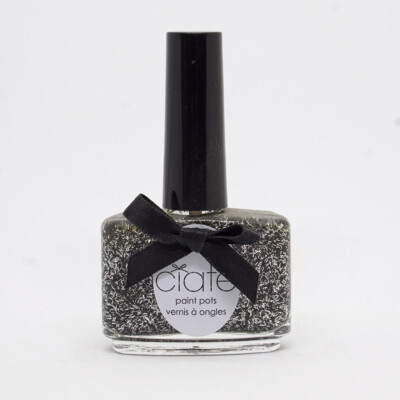 CIATE LONDON - NAIL POLISH - COUTURE NOIR ( BLACK AND WHITE CONFETTI )