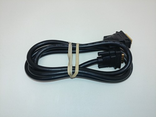 Male DVI to Male VGA Computer Monitor Cable 57" PC 4' 9" Black Adapter - Picture 3 of 7