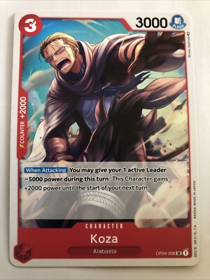 One Piece Kingdoms Of Intrigue Koza OP04-006 NM