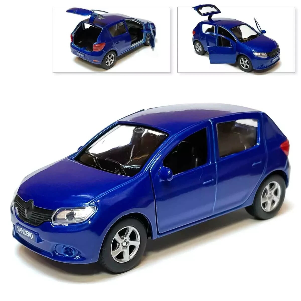 Renault Sandero Metal Model Diecast Car Scale, Collectible