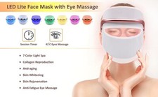 7 Colors LED Light Photon Therapy Face Mask Facial Skin Rejuvenation Anti-Aging