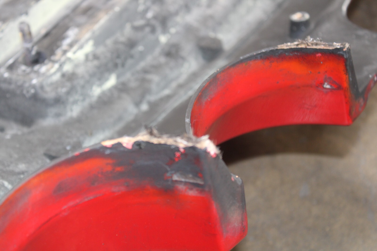 Ferrari F430, Rear Bumper w/o Parking Sensor Option, Red, Used, P/N 83111610