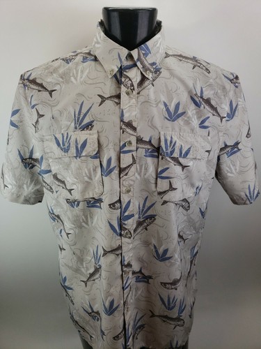 Ralph Lauren Mens XL Outdoor Hiking Vented Fishing S/S Shirt PFG Style - Picture 6 of 9