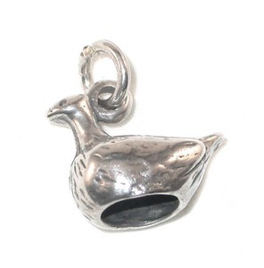 STERLING-SILVER-CHARM-Days-of-Christmas-Bird-FRENCH-HEN