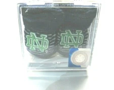 NCAA Notre Dame Green Logo Stripped Royal Booties Gift Box SZ NB Two Feet Ahead
