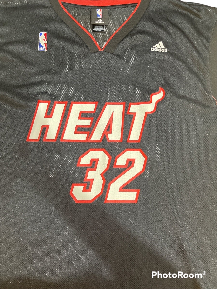 Preowned Adidas NBA Miami Heat #32 Shaquille O'Neal Jersey Size