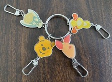Disney Store Winnie The Pooh Characters Charm Keychains Eeyore, Tiger  Piglet