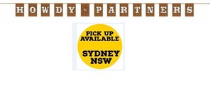 Western Letter Ribbon Banner Cowboy Theme Party Supplies