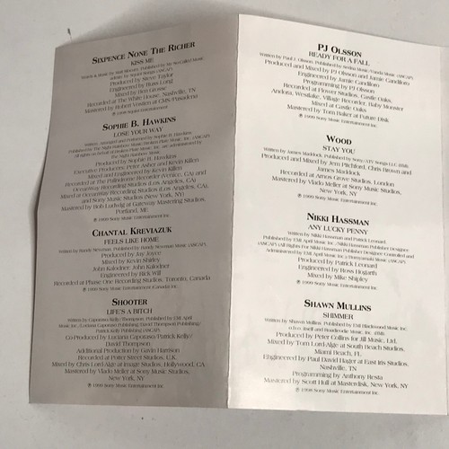 Songs From Dawson's Creek Cassette Tape 1999 - Picture 10 of 11