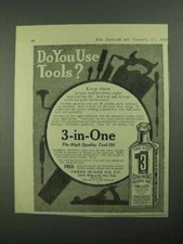 1926 3-in-One Oil Ad - Do You Use Tools?