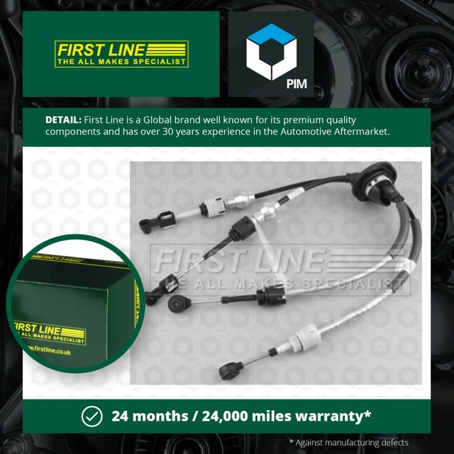 PEUGEOT Partner Gear Change Cable 1.6 1.6d 2010 on First Line Quality