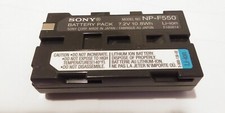 GENUINE SONY NP-F550 RECHARGIABLE BATTERY PACK 7.2V LI-ION 10.8WH MADE IN JAPAN