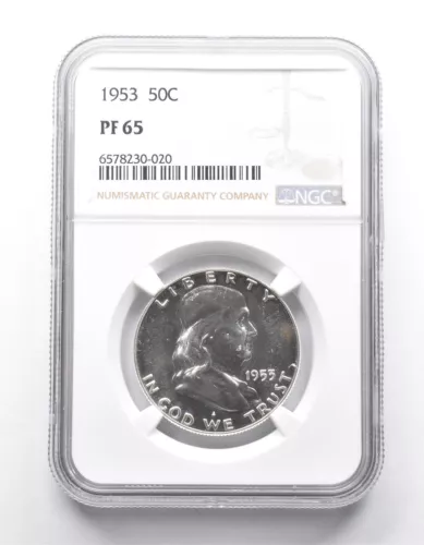 PF65 1953 Franklin Half Dollar NGC *9948
