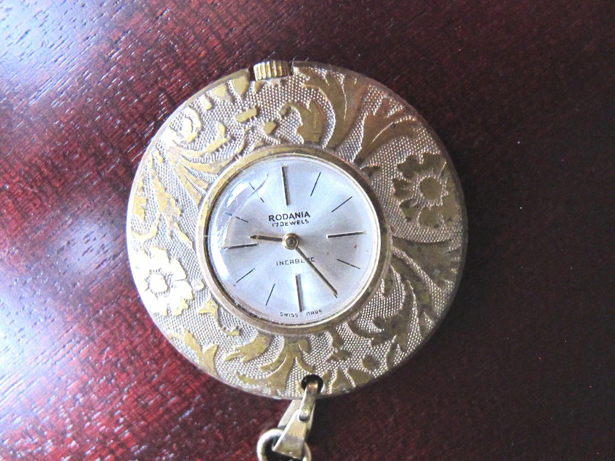Rodania 17 jewels incabloc pocket watch sale