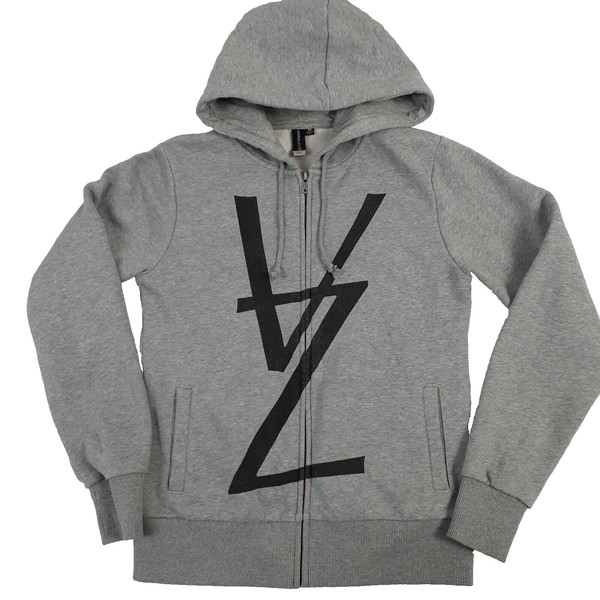 Vonzipper Hoodie Jacket Womens Size 8 Grey Full Zip Longsleeve Warm