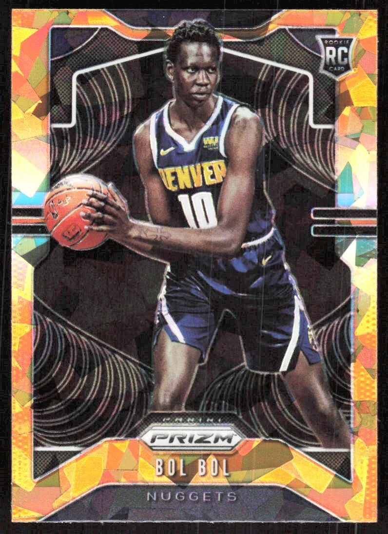 2019-20 2217E Panini Prizm ORANGE ICE PRIZM Bol Bol Rookie Denver Nuggets #282