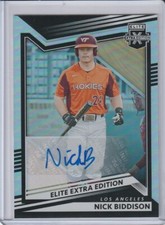 NICK BIDDISON 2022 Elite Extra Edition AUTO DODGERS