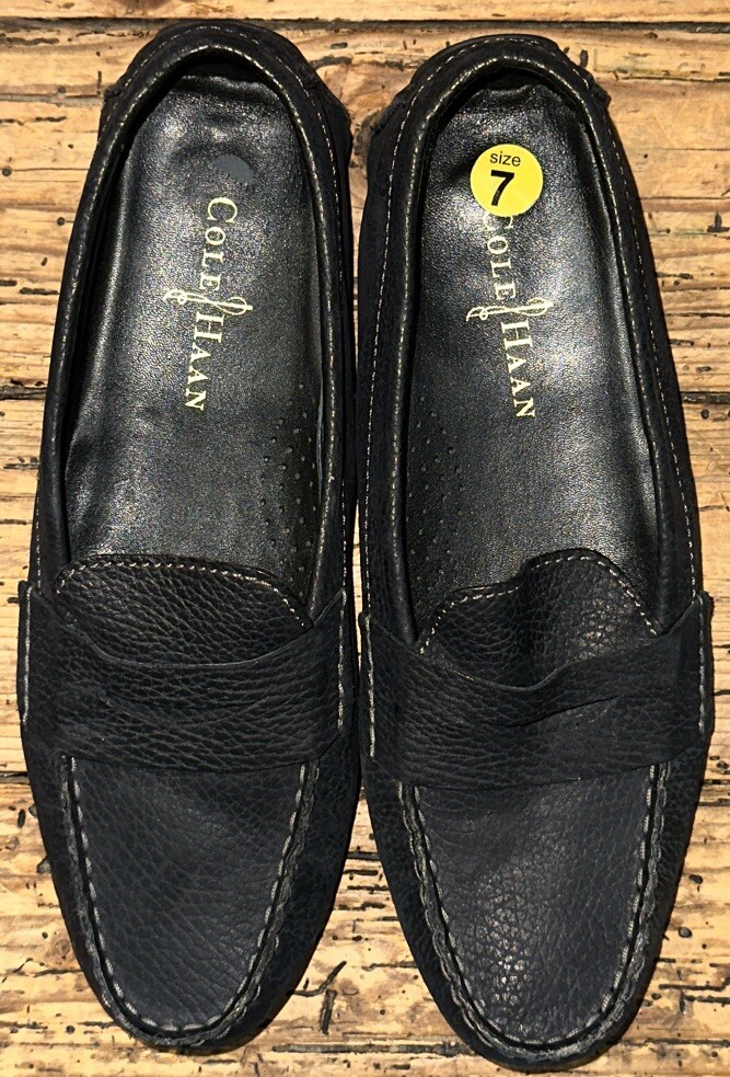 Cole Haan Black Leather Loafers Slip On Men’s 7.5M Worn Once Cole Haan Men main image 4