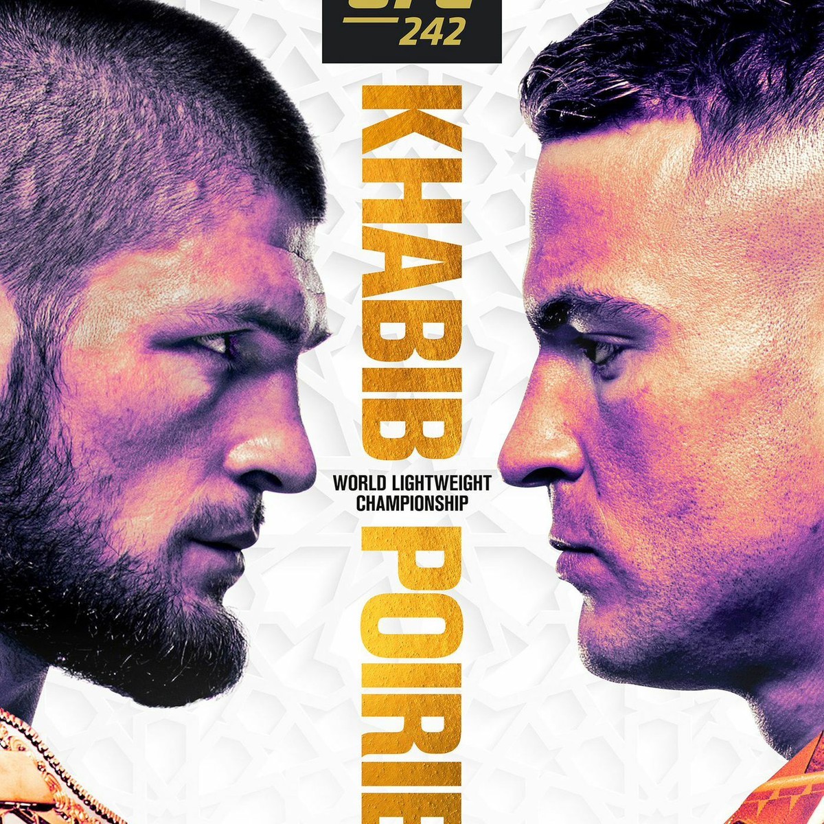 UFC 242 Khabib Vs Poirier Official Fight Poster 18x24 ORIGINAL
