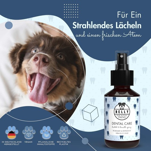 Belly Dentalspray für Hunde entfernt Zahnbelag natürlich & sorgt für einen fr... - Bild 5 von 7