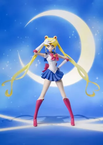 BONITA FIGURA GUARDIANA DE CRISTAL LUNA SAILOR BANDAI S.H.FIGUARTS NUEVA SELLADA EE. UU.
