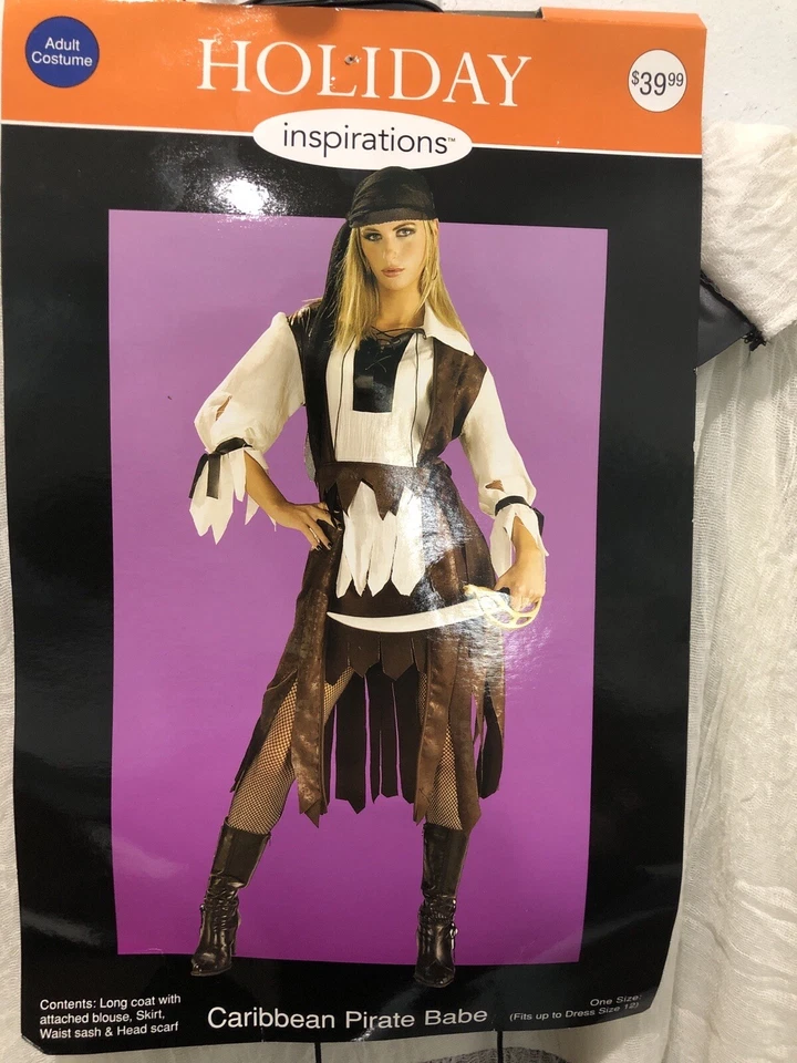 Disfraz de Halloween Rubie’sCaribbean Pirate Babe (se ajusta al vestido talla 12) Precio de venta sugerido por el fabricante $39 Foto 2 de 4