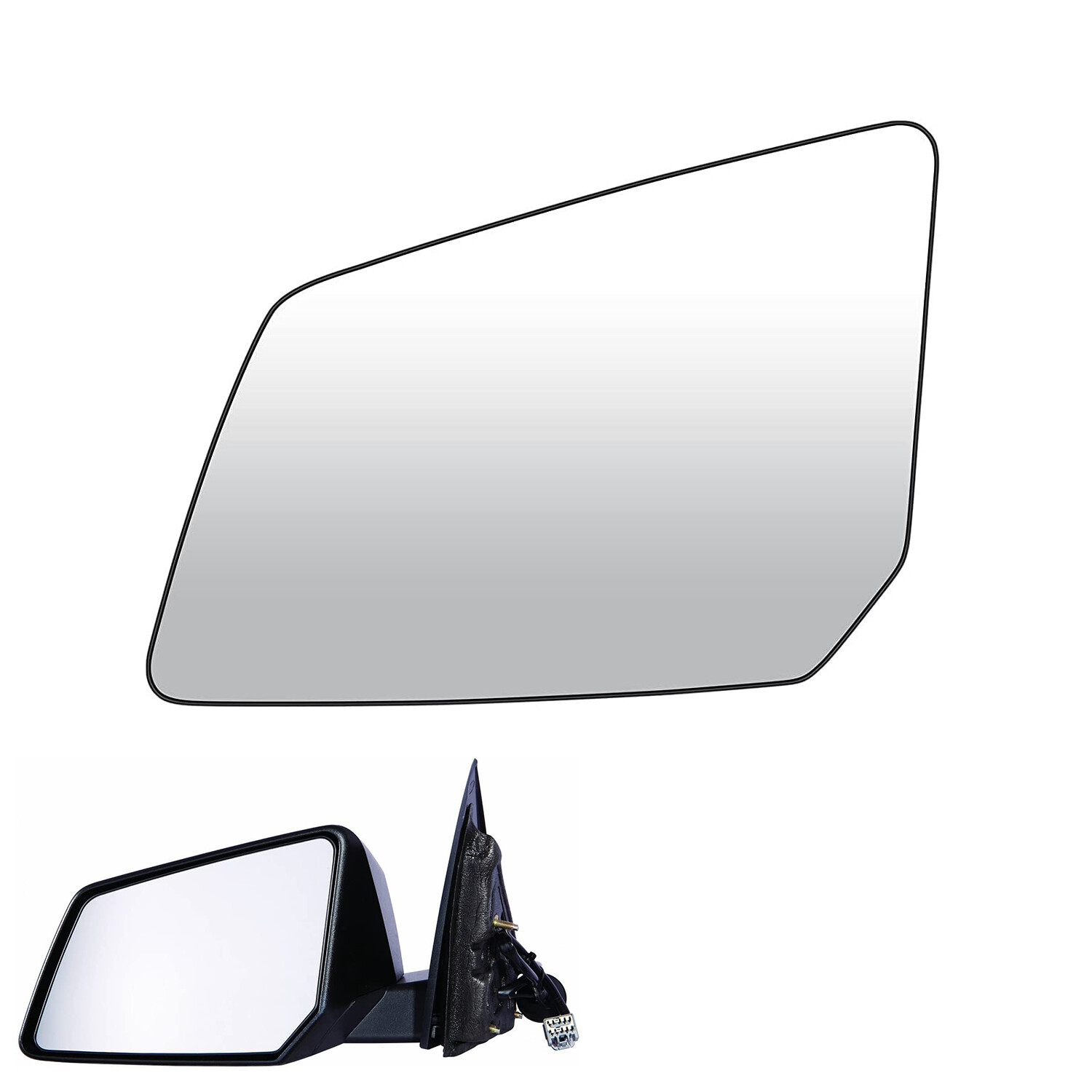 Driver Left Side Exterior Heated Mirror Glass For GMC Acadia, Outlook