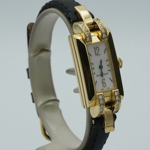 JAEGER LECOULTRE IDEALE DAMEN UHR 17MM QUARTZ 18K 750 GOLD 460.1.08 VINTAGE - Bild 3 von 10