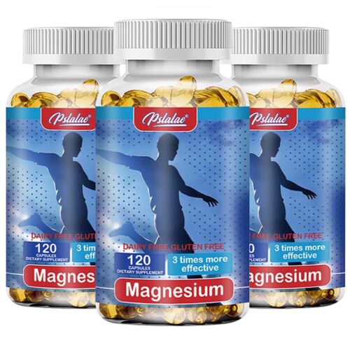 High Absorption Magnesium-Vitamin D, E, B6-Relieve Leg Cramps,Bone Health