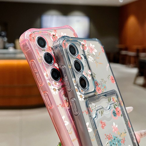 Card Slot For Samsung S24 FE S23 Ultra S22 S21 A16 A15 A55 ShockProof Case Cover - Picture 4 of 16