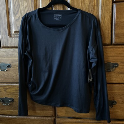 Cycle House by Marika Long Sleeve Workout Athleisure Top, XL, NWT, Black