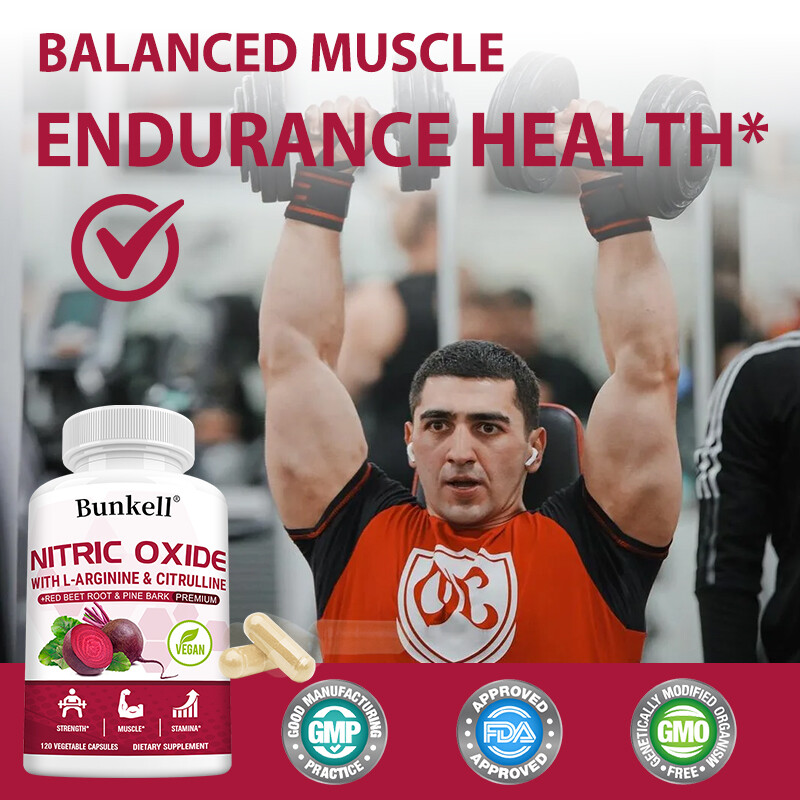 Booster D'oxyde Nitrique L-Arginine & L-Citrulline 1500 Mg - Prise De Masse, énergie, 30/60/120 Gélules