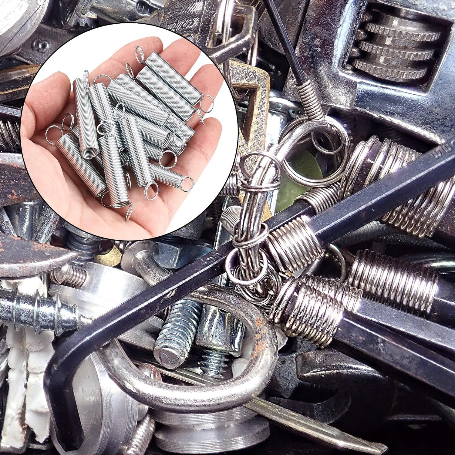 200 Pieces Tension Springs Assortment, Compression Springs, Assorted Extension eBay