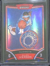 2008-09 Bowman Chrome Refractor #33 Allen Iverson No 356 of 499