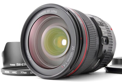 Canon EF 24-105mm F/4L IS USM [Top-MINT] Zoom Lens w/ Filter Hood S/N 6526557