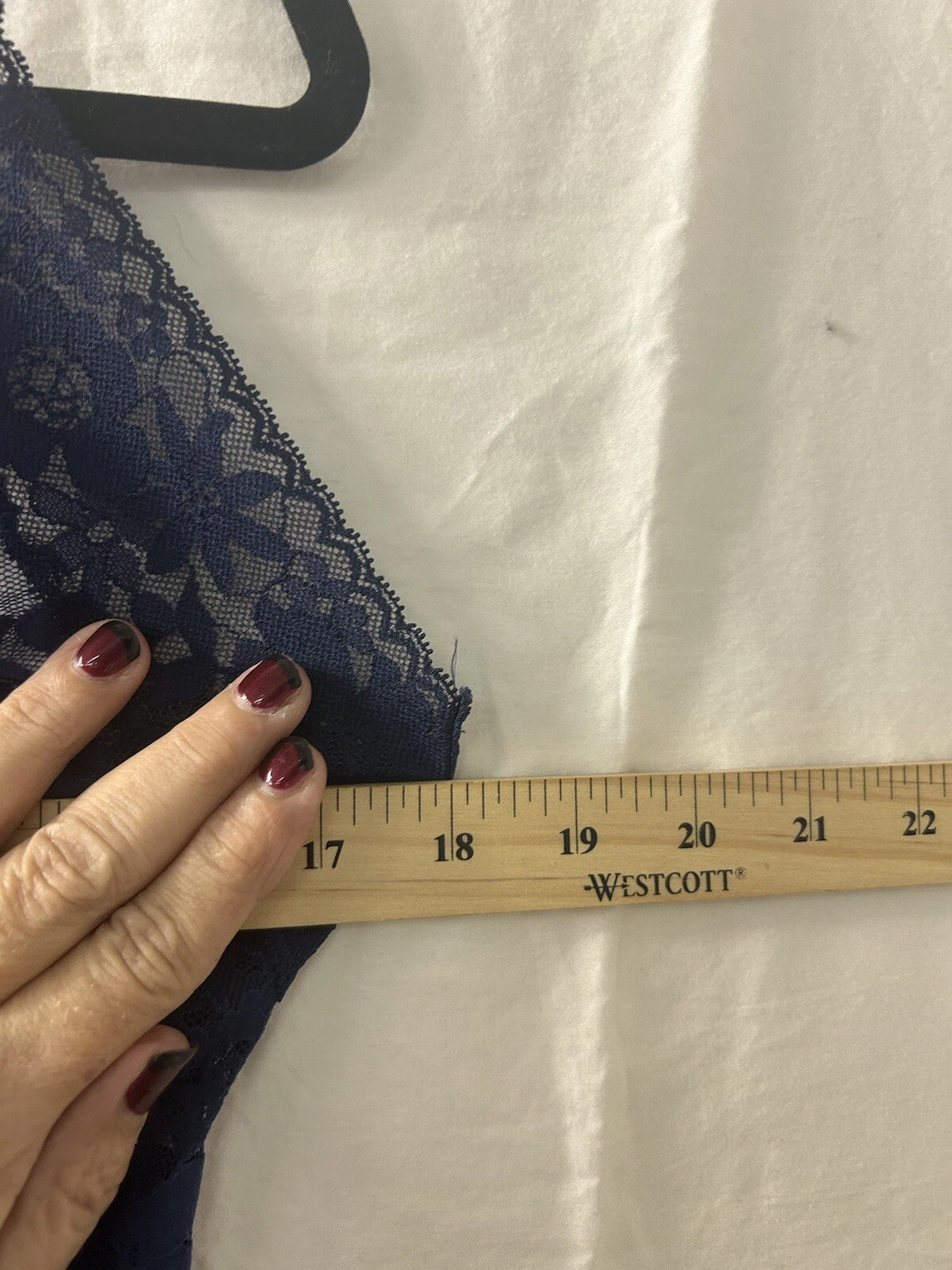 UNDERCOVER Abito slip Victoria's Secret blu pizzo babydoll negligee chemise trasparente taglia L