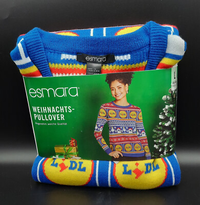 Lidl Weihnachtspullover für Damen in Größe L Pulli Weihnachten Neu mit Etikett
