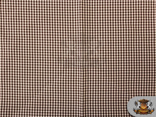 Poly Poplin Gingham Fabric Mini Checkers / 58" Wide / Sold by the yard - Picture 2 of 5