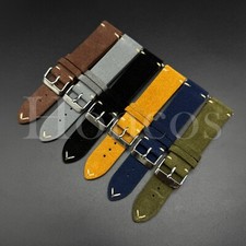 18 20 22 MM Soft Suede Leather Strap Watch Band Quick Release Fits for Casioak