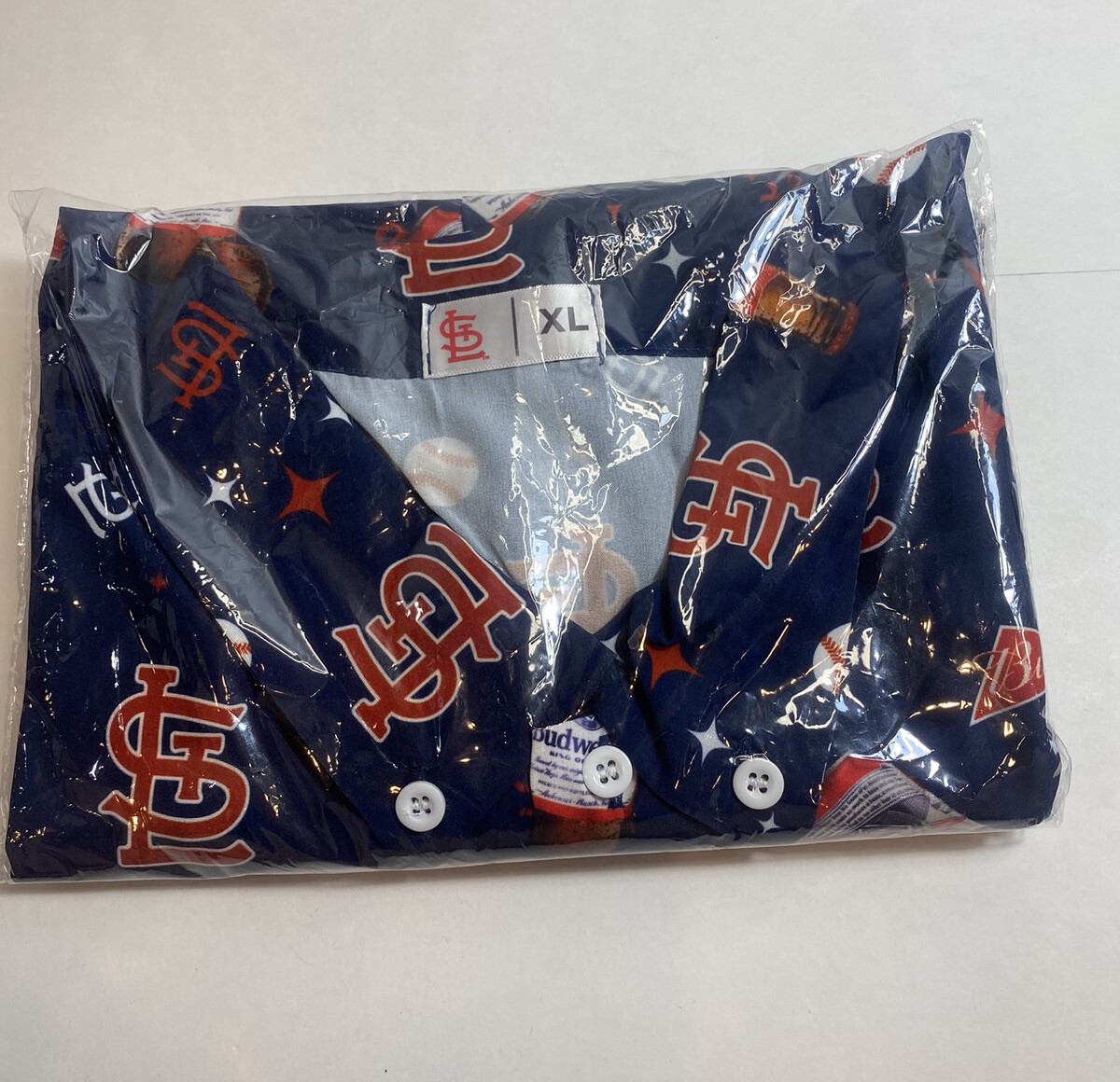 タグ付き　Cardinals Budweiser 大リーグ　ゲーム　シャツ s-l500.jpg