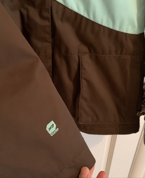 orage ski jacket winter jacket size medium brown … - image 3